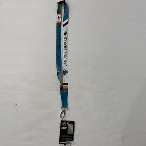 🏒3/$15🏒 San Jose Sharks JF Sports NHL Breakaway Lanyard 17" - NEW